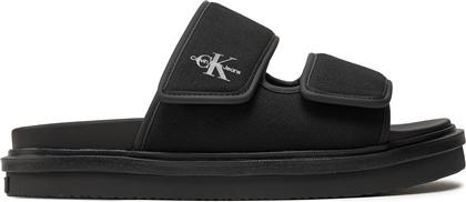 ΠΑΝΤΟΦΛΕΣ DOUBLE BAR SANDAL MTL YM0YM01020 ΜΑΥΡΟ CALVIN KLEIN JEANS