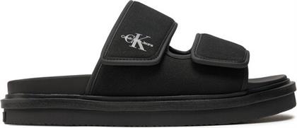 ΠΑΝΤΟΦΛΕΣ DOUBLE BAR SANDAL MTL YM0YM01020 ΜΑΥΡΟ CALVIN KLEIN JEANS