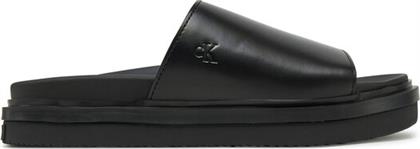 ΠΑΝΤΟΦΛΕΣ FLAT MOLDED SANDAL SLIDE YW0YW01710 ΜΑΥΡΟ CALVIN KLEIN JEANS