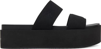 ΠΑΝΤΟΦΛΕΣ FLATFORM SANDAL WEBBING IN YW0YW01789 ΜΑΥΡΟ CALVIN KLEIN JEANS