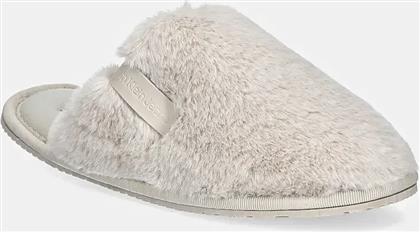 ΠΑΝΤΟΦΛΕΣ HOTEL SLIPPER FUR AFTER GLOW ΧΡΩΜΑ: ΜΠΕΖ, YW0YW01593 CALVIN KLEIN JEANS