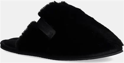 ΠΑΝΤΟΦΛΕΣ HOTEL SLIPPER FUR AFTER GLOW ΧΡΩΜΑ: ΜΑΥΡΟ, YW0YW01593 CALVIN KLEIN JEANS