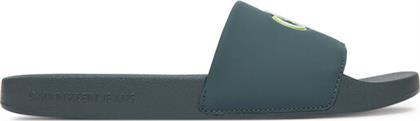 ΠΑΝΤΟΦΛΕΣ SLIDE JELLY MONO PU YM0YM01281 ΠΡΑΣΙΝΟ CALVIN KLEIN JEANS