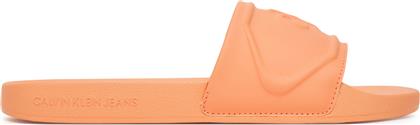 ΠΑΝΤΟΦΛΕΣ SLIDE PU HF MG YW0YW01879 ΠΟΡΤΟΚΑΛΙ CALVIN KLEIN JEANS