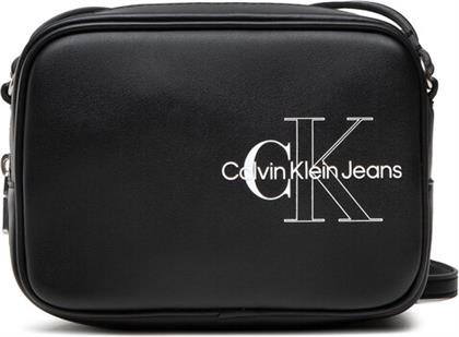 PERFORMANCE ΤΣΑΝΤΑ SCULPTED CAMERA BAG TWO TONE K60K609312 ΜΑΥΡΟ CALVIN KLEIN JEANS