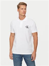 POLO MONOLOGO J30J325664 ΛΕΥΚΟ REGULAR FIT CALVIN KLEIN JEANS