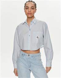 ΠΟΥΚΑΜΙΣΟ J20J222614 ΜΠΛΕ CROPPED FIT CALVIN KLEIN JEANS