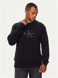 ΠΟΥΛΟΒΕΡ CHENILLE MNOLOGO J30J326887 ΜΑΥΡΟ REGULAR FIT CALVIN KLEIN JEANS