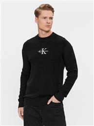 ΠΟΥΛΟΒΕΡ MONOLOGO J30J324599 ΜΑΥΡΟ REGULAR FIT CALVIN KLEIN JEANS