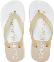 ΣΑΓΙΟΝΑΡΕΣ BEACH SANDAL FLATFORM MONOLOGO YW0YW01617 ΕΚΡΟΥ CALVIN KLEIN JEANS