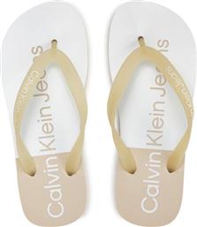 ΣΑΓΙΟΝΑΡΕΣ BEACH SANDAL FLATFORM MONOLOGO YW0YW01617 ΕΚΡΟΥ CALVIN KLEIN JEANS