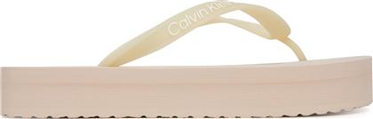 ΣΑΓΙΟΝΑΡΕΣ BEACH SANDAL FLATFORM TPU YW0YW01830 ΜΠΕΖ CALVIN KLEIN JEANS