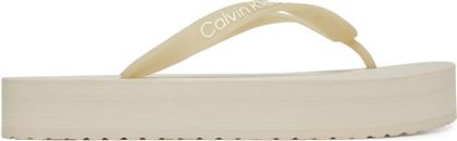 ΣΑΓΙΟΝΑΡΕΣ BEACH SANDAL FLATFORM TPU YW0YW01830 ΕΚΡΟΥ CALVIN KLEIN JEANS