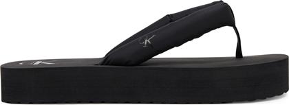 ΣΑΓΙΟΝΑΡΕΣ BEACH SANDAL FLATFORM TTXR SATIN YW0YW01723 ΜΑΥΡΟ CALVIN KLEIN JEANS