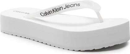 ΣΑΓΙΟΝΑΡΕΣ BEACH SANDAL FLATFORM YW0YW00716 ΛΕΥΚΟ CALVIN KLEIN JEANS