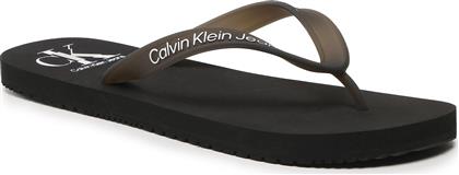 ΣΑΓΙΟΝΑΡΕΣ BEACH SANDAL LOGO YM0YM00656 ΜΑΥΡΟ CALVIN KLEIN JEANS