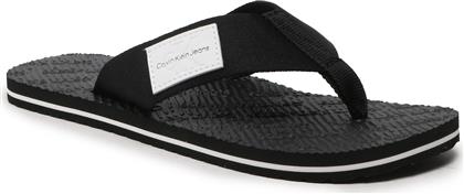 ΣΑΓΙΟΝΑΡΕΣ BEACH SANDAL WOVEN PATCH YM0YM00657 ΜΑΥΡΟ CALVIN KLEIN JEANS