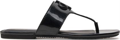 ΣΑΓΙΟΝΑΡΕΣ FLAT SANDAL SLIDE TOEPOST MG MET YW0YW01342 ΜΑΥΡΟ CALVIN KLEIN JEANS