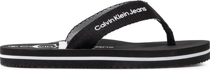 ΣΑΓΙΟΝΑΡΕΣ LOGO PRINT FLIP FLOP V3B8-80155-0058 M ΜΑΥΡΟ CALVIN KLEIN JEANS από το EPAPOUTSIA