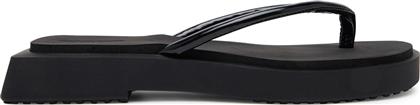 ΣΑΓΙΟΝΑΡΕΣ SQ LOW WEDGE SANDAL STITCH YW0YW01716 ΜΑΥΡΟ CALVIN KLEIN JEANS