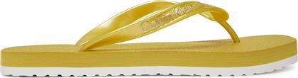 ΣΑΓΙΟΝΑΡΕΣ THONG+ TPU METALLIC YW0YW01720 ΚΙΤΡΙΝΟ CALVIN KLEIN JEANS