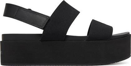 ΣΑΝΔΑΛΙΑ FLATFORM SANDAL SLING IN YW0YW01788 ΜΑΥΡΟ CALVIN KLEIN JEANS