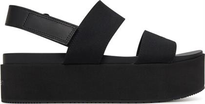 ΣΑΝΔΑΛΙΑ FLATFORM SANDAL SLING IN YW0YW01788 ΜΑΥΡΟ CALVIN KLEIN JEANS