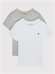 ΣΕΤ 2 T-SHIRTS MONOGRAM IB0IB01093 ΓΚΡΙ REGULAR FIT CALVIN KLEIN JEANS