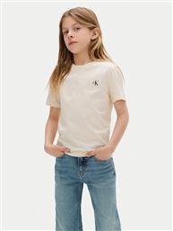 ΣΕΤ 2 T-SHIRTS MONOLOGO IB0IB01093 D ΜΠΕΖ REGULAR FIT CALVIN KLEIN JEANS