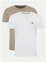 ΣΕΤ 2 T-SHIRTS MONOLOGO J30J320199 ΕΓΧΡΩΜΟ REGULAR FIT CALVIN KLEIN JEANS
