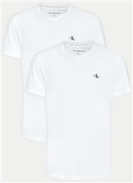 ΣΕΤ 2 T-SHIRTS MONOLOGO J30J320199 ΛΕΥΚΟ REGULAR FIT CALVIN KLEIN JEANS