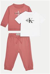 ΣΕΤ ΠΑΙΔΙΚΟ MONOGRAM STARTER IN0IN00011 ΡΟΖ REGULAR FIT CALVIN KLEIN JEANS