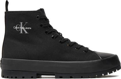 SNEAKERS LUGGED HYBRID HIGH LACEUP MTR YM0YM01021 ΜΑΥΡΟ CALVIN KLEIN JEANS