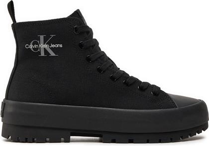 SNEAKERS LUGGED HYBRID LACEUP MID ML MTR YW0YW01519 ΜΑΥΡΟ CALVIN KLEIN JEANS