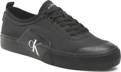 SNEAKERS SKATER VULC LACEUP LOW NY YM0YM00459 ΜΑΥΡΟ CALVIN KLEIN JEANS