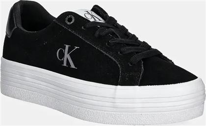 ΣΟΥΕΤ ΑΘΛΗΤΙΚΑ ΠΑΠΟΥΤΣΙΑ VULC FLATFORM LACEUP LOW MG S ΧΡΩΜΑ: ΜΑΥΡΟ, YW0YW01576 CALVIN KLEIN JEANS