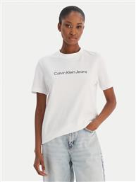 T-SHIRT A- INST. LOGO CLASSIC LV047C912G ΛΕΥΚΟ REGULAR FIT CALVIN KLEIN JEANS