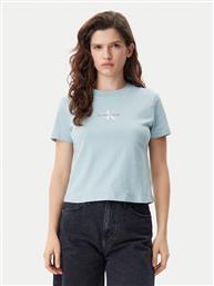 T-SHIRT BABY TEE J20J223113 ΜΠΛΕ SLIM FIT CALVIN KLEIN JEANS