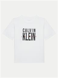 T-SHIRT BOLD GRAPHIC IB0IB02448 ΛΕΥΚΟ RELAXED FIT CALVIN KLEIN JEANS