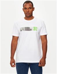 T-SHIRT CITY BLOCK J30J326865 ΛΕΥΚΟ REGULAR FIT CALVIN KLEIN JEANS από το MODIVO