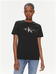 T-SHIRT DIFFUSED MONOLOGO J20J223264 ΜΑΥΡΟ REGULAR FIT CALVIN KLEIN JEANS