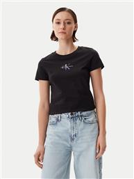 T-SHIRT GRADIENT MONOLOGO J20J225252 ΜΑΥΡΟ SLIM FIT CALVIN KLEIN JEANS