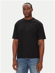 T-SHIRT HERO MONOLOGO LV04RB295G ΜΑΥΡΟ RELAXED FIT CALVIN KLEIN JEANS