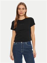 T-SHIRT INSTITUTIONAL GRAPHIC J20J224990 ΜΑΥΡΟ SLIM FIT CALVIN KLEIN JEANS