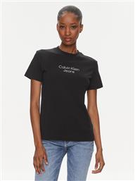 T-SHIRT INSTITUTIONAL J20J223222 ΜΑΥΡΟ REGULAR FIT CALVIN KLEIN JEANS