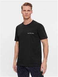 T-SHIRT INSTITUTIONAL J30J324671 ΜΑΥΡΟ REGULAR FIT CALVIN KLEIN JEANS από το MODIVO