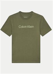 T-SHIRT IU0IU00682 ΠΡΑΣΙΝΟ REGULAR FIT CALVIN KLEIN JEANS