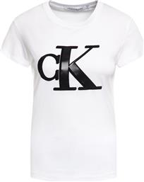 T-SHIRT J20J212919 ΛΕΥΚΟ REGULAR FIT CALVIN KLEIN JEANS από το MODIVO