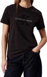 T-SHIRT J20J224244 ΜΑΥΡΟ REGULAR FIT CALVIN KLEIN JEANS από το MODIVO