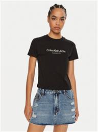 T-SHIRT J20J224914 ΜΑΥΡΟ REGULAR FIT CALVIN KLEIN JEANS από το MODIVO